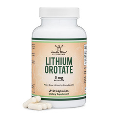 Lithium Orotate 5Mg, 210 Capsules (Third Party Tested, Vegan Safe, Non-Gmo)