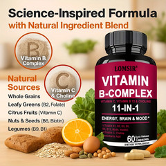 Methylated B Complex – Supports Energy, Mood & Nerve Health – 60 Capsules