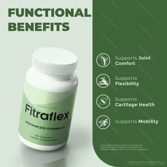 FitraFlex+ Capsules, Fitra Flex Plus Joint Health Support Supplement 60ct