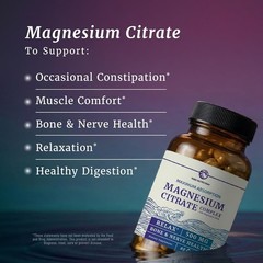 Magnesium Citrate Complex 500 MG for Constipation, Digestion, Calm & Relaxation