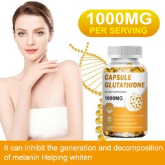 L-Glutathione 1000mg Capsules – Antioxidant, Liver, Immune & Cell Health Support