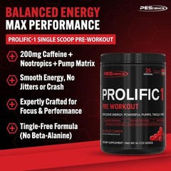 PEScience Prolific-1 Pre Workout Powder for Men & Women with L-Citrulline
