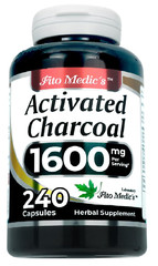 Advanced Activated high Vegan Capsules 1600mg 240 Absorbent Ultra Charcoal Absor