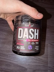 TLE fit DASH Performance Pre-Workout Powder Grape Cherry 30 Servings 10.16oz