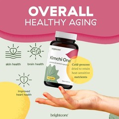 Brightcore Nutrition Kimchi One Kimchi Powder Capsules Probiotics Enzymes