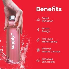 Supply6 Salts | Electrolyte Mix | Zero Added Sugar, (36 Servings, Watermelon) y8