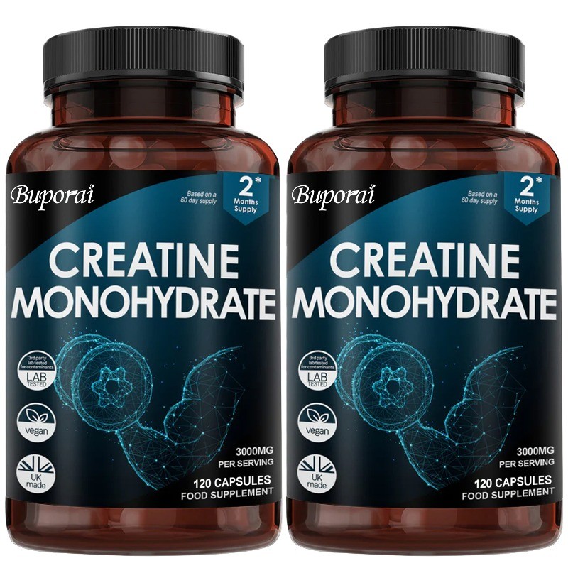 Creatine Monohydrate 240pcs, Build Muscle, Improve Energy Endurance,and Recovery