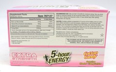 5 Hour Energy Cotton Candy Extra Strength 12 Count Box 1.93oz Shots