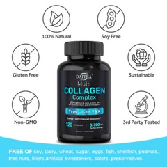 Vital Vitamins Multi Collagen Complex – Type I, II, III, V, X, Capsules