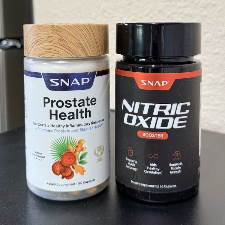 SNAP Prostate Health + Nitric Oxide Booster Supplement 90 Capsules