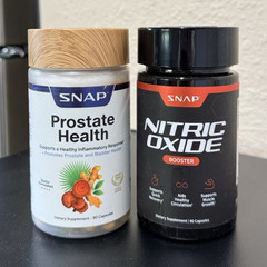 SNAP Prostate Health + Nitric Oxide Booster Supplement 90 Capsules