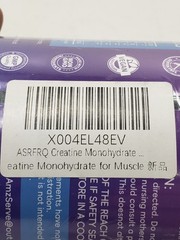 ASRFRQ Creatine Monohydrate Gummies 7200mg Blueberry Sealed Exp 10/09/2026