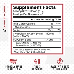 Purus Labs NOXygen Powder Pre-Workout Accelerator | Nitric Oxide Booster & Oxyge