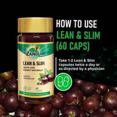 Zandu Lean & Slim (60 Capsules) Weight Loss , Fast Fat Loss, Metabolism Booster