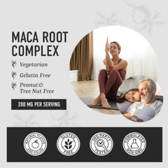 Maca Root Gummies 200mg, Peruvian Maca Extract for Men & Women 60 Gummies