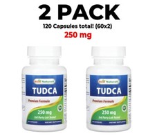 Best Naturals, TUDCA, 2 PACK, 250 mg, 60 Capsules each (120 total!)