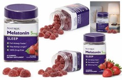 5x (5pck)Natrol Sleep Support Melatonin 5mg Gummies – 60ct Strawberry EXP 07/26