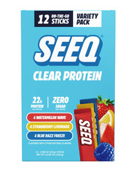Seeq Protein Powder Variety Pack, Single-Serve, 12 Packs