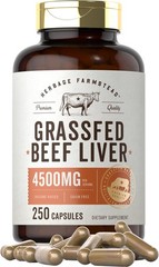 Carlyle Grass Fed Beef Liver Capsules | 4500mg | 250 250 Count (Pack of 1)