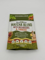 Matcha Blend with Mushrooms & Turmeric Powder 6.35oz 30 Servings New