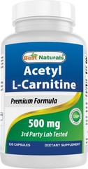 Acetyl L-Carnitine ALCAR 500mg – Brain & Energy Support, 120 Capsules