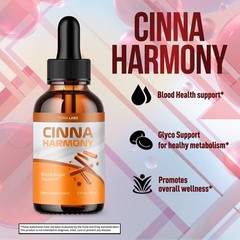 (5 Pack) Cinna Harmony Blood Support Drops CinnaHarmony Supplement 300 Servings