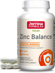 Jarrow Formulas Zinc Balance 15 Mg – 100 Servings (Veggie Caps) – Includes Coppe