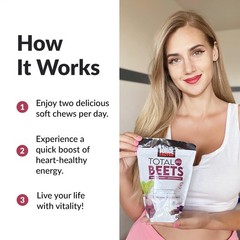 3XForce Factor Total Beet Pressure Blood Support, Beets Root Supplement Soft Che