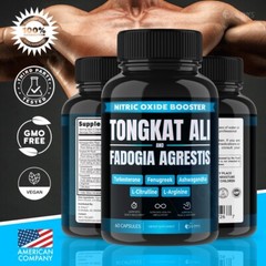 (2 Pack) Testosterone Supplement Booster Capsules Blood Flow Nitric Oxide