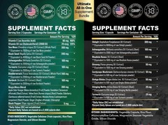 2 Pack 60Caps Sea Moss & Shilajit – 19445mg 15250mg Ashwagandha & Panax Ginseng