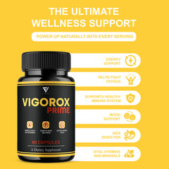 (3 Pack) Vigorox Prime Max Performance Supplement, VigoroxPrime (180 Capsules)