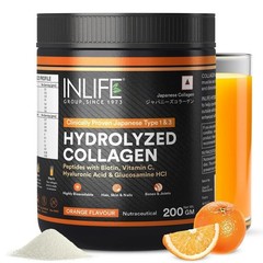 INLIFE Japanese Hydrolyzed Collagen Peptides Powder (200g Orange) H493