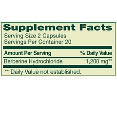 Spring Valley Berberine Metabolism Support 1200 mg, 40 Count
