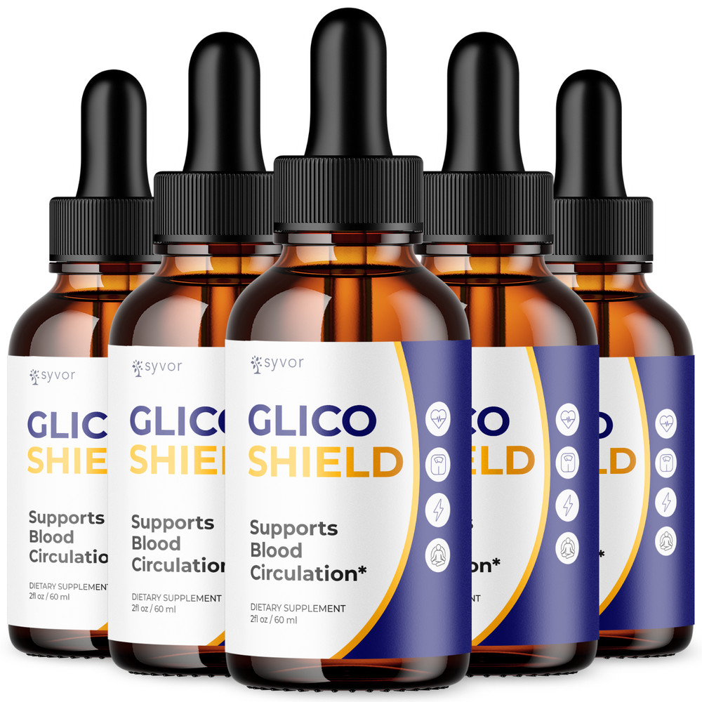 (5 Pack) Glico Shield Blood Support Drop GlicoShield Vitamin Formula 150 Serving