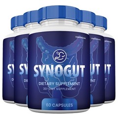 Synogut Capsules, Max Strength Formula, Synogut Supplement Pills (5 Pack)