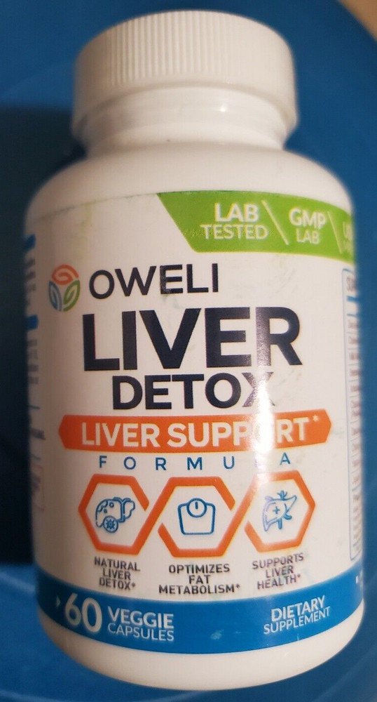 OWELI LIVER DETOX 60capsules. natural detox complex exp 09/2027