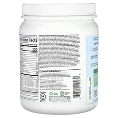 RAW Organic, Meal Replacement Shake, Vanilla, 1 lb 2.52 oz (525 g)