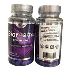 Biorestrol Resveratrol 500mg Capsules – Pure Youth Activating Antioxidant 180 Ct