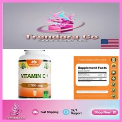 Non-GMO Vitamin C & Immunity Blend – 100 Capsules – Convenient Daily Use