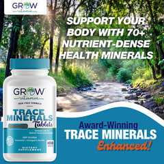 Trace Minerals ( ENHANCED) 100 TABLETS – FAST SHIPPING- Grow Vitamin Berg MadeUS