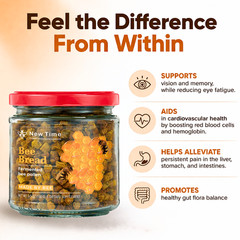 Bee Bread, Pure Fermented Bee Pollen, Organic Supplement 3.5 oz / 100g Raw Perga