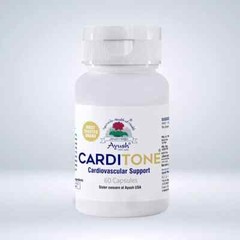 Carditone Ayush Herbs for Cardiovascular & Hypertension Support 60 caplet Pack 6