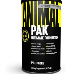 Animal Pak Daily Multivitamin Supplement Pack Zinc Vitamin C Amino Acids 3 Pack