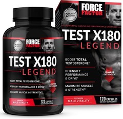 Force Factor Test X180 Legend ~ Test Booster Muscle Builder ~ 120 caps Exp 02/29