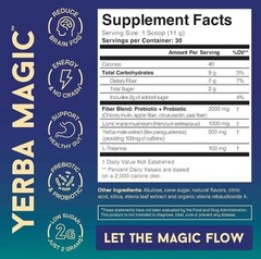 Yerma Magic Yerba Mate Peach Mango Powder 30 Servings Sealed Exp 2027 Drink Mix
