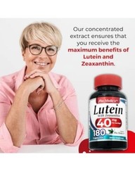 Lab | Lutein |180 Capsules |40 Mg| Lutein 40Mg | Lutein and Zeaxanthin Supplemen