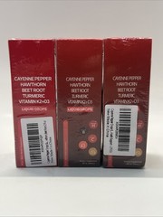 3x Cayenne Pepper Hawthorn Beet Root Turmeric K2+D3 Drops EXP 07/27