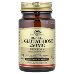 2 X Solgar, Reduced L-Glutathione, 250 mg, 30 Vegetable Capsules