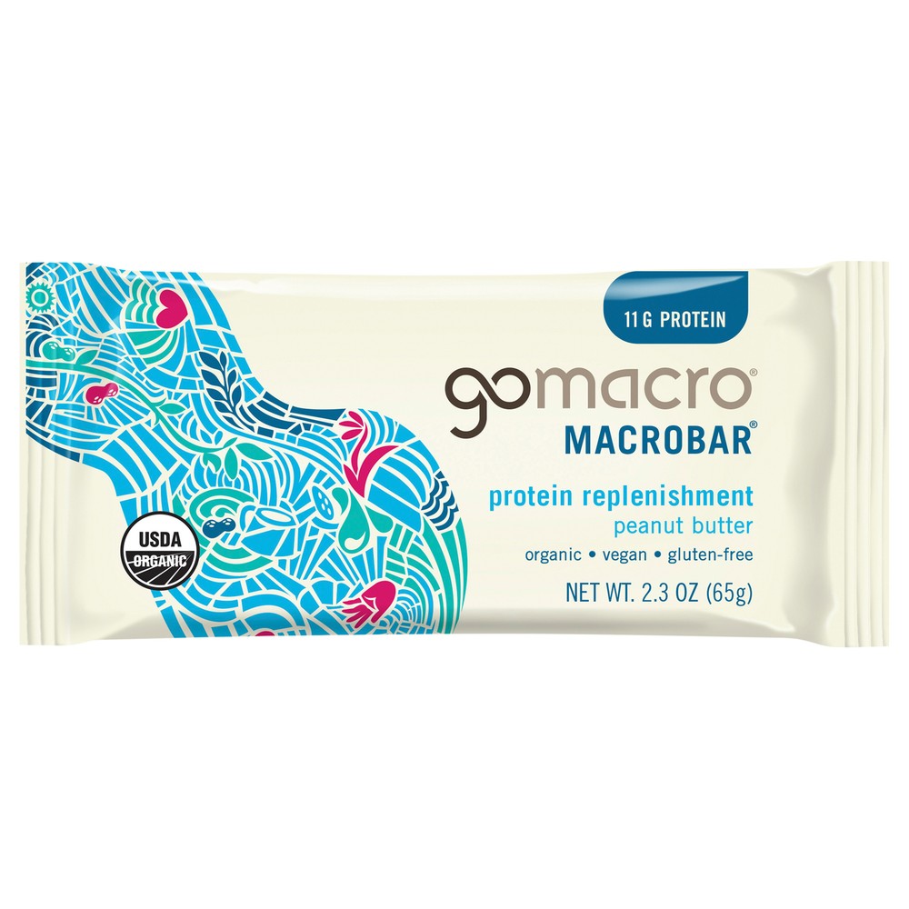 Gomacro Peanut Butter Bar 2.3 oz (Pack Of 12)