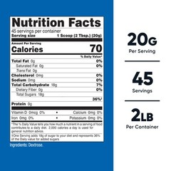 Nutricost Dextrose Powder 2 LBS, Non-GMO, Gluten Free, Vegetarian Friendly